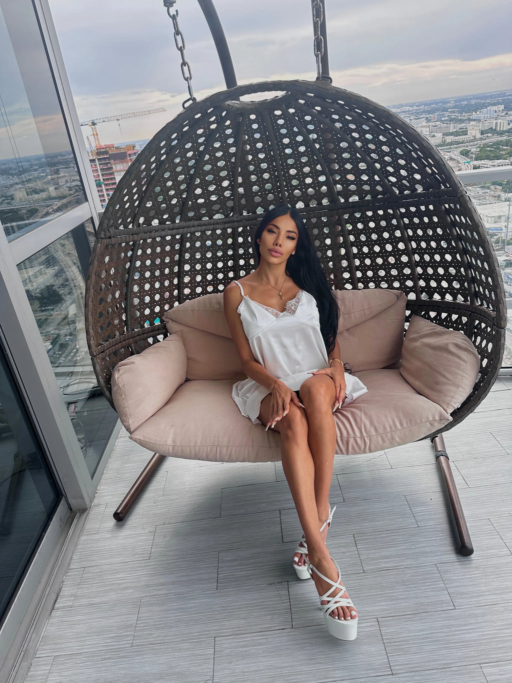 DANA silk slip dress