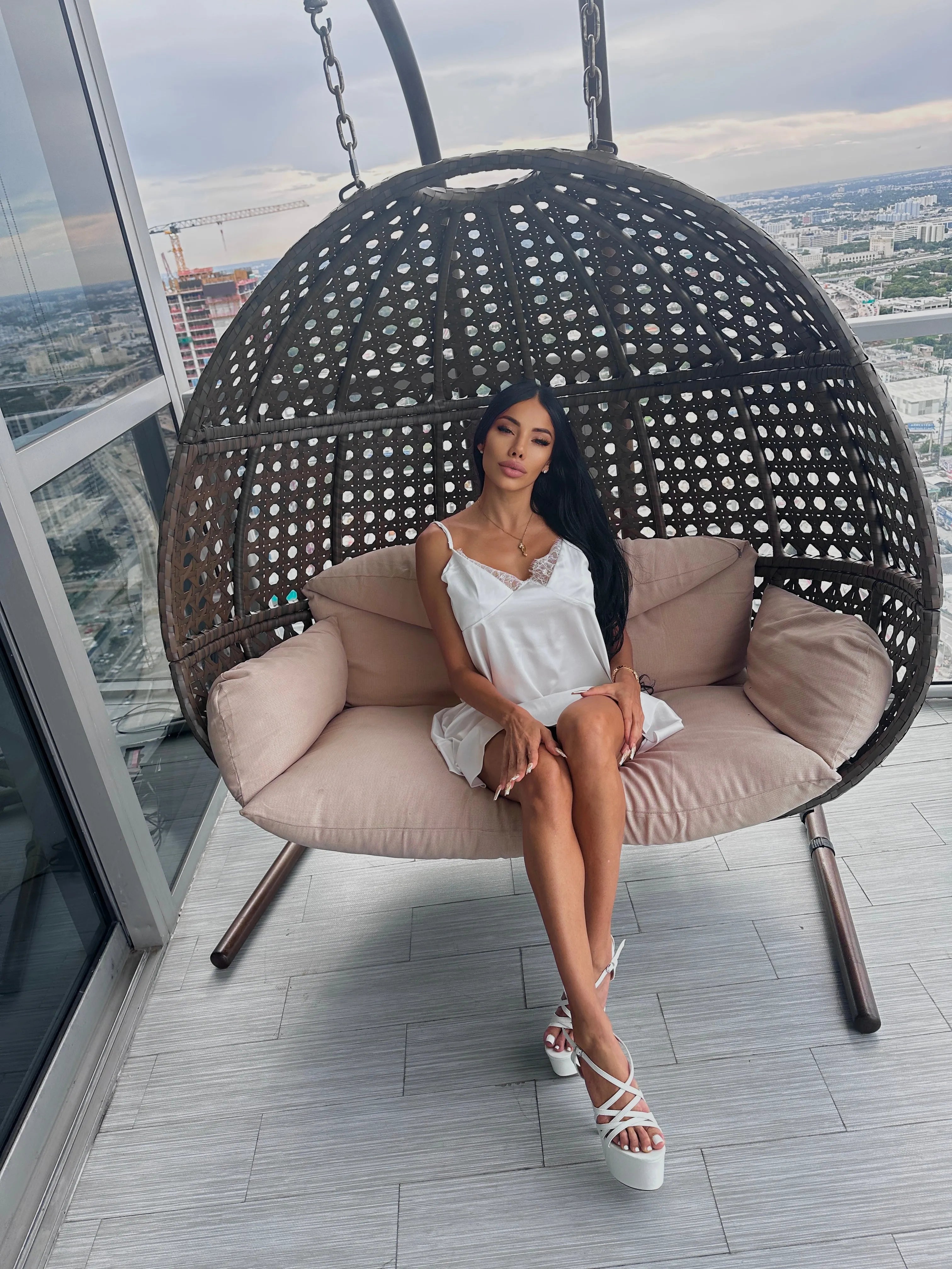 DANA silk slip dress