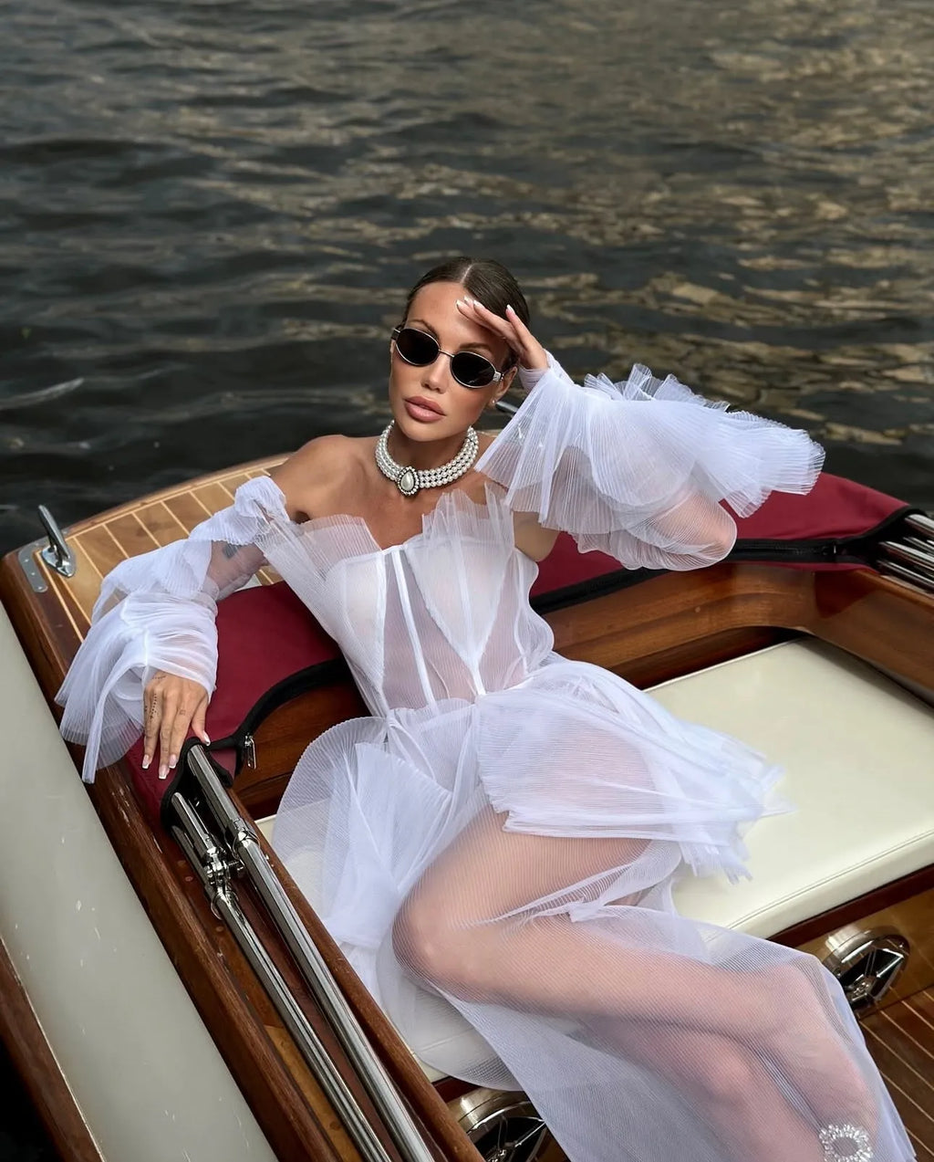 PATRICIA Bridal Long Dress WHITE