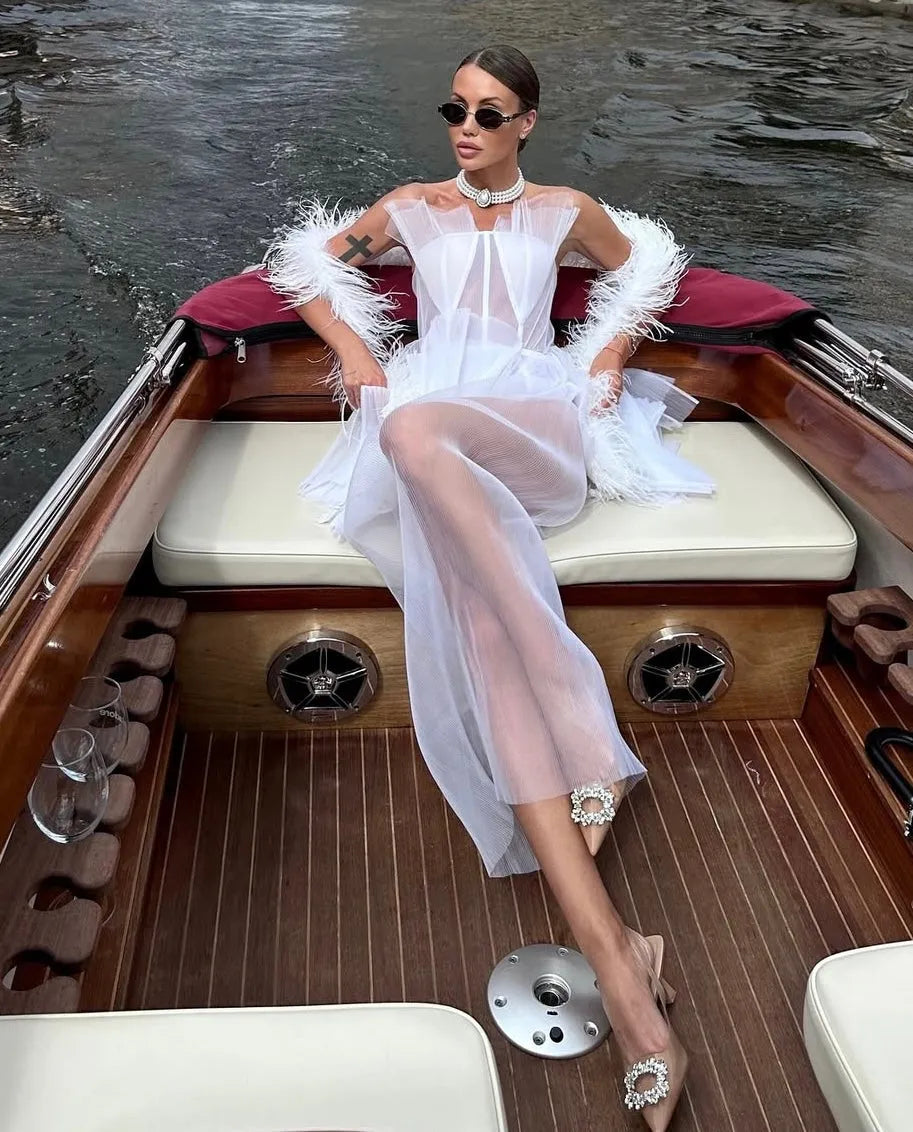 PATRICIA Bridal Long Dress WHITE