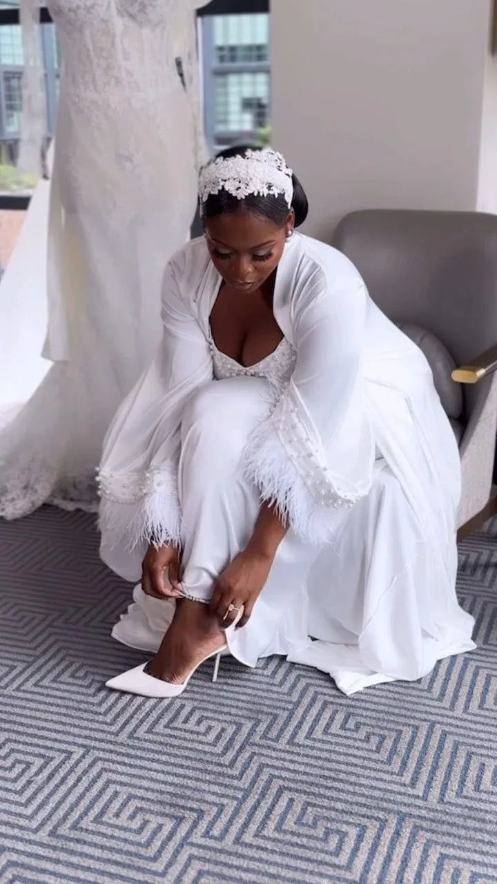 Rimma Long Silk Bridal Robe