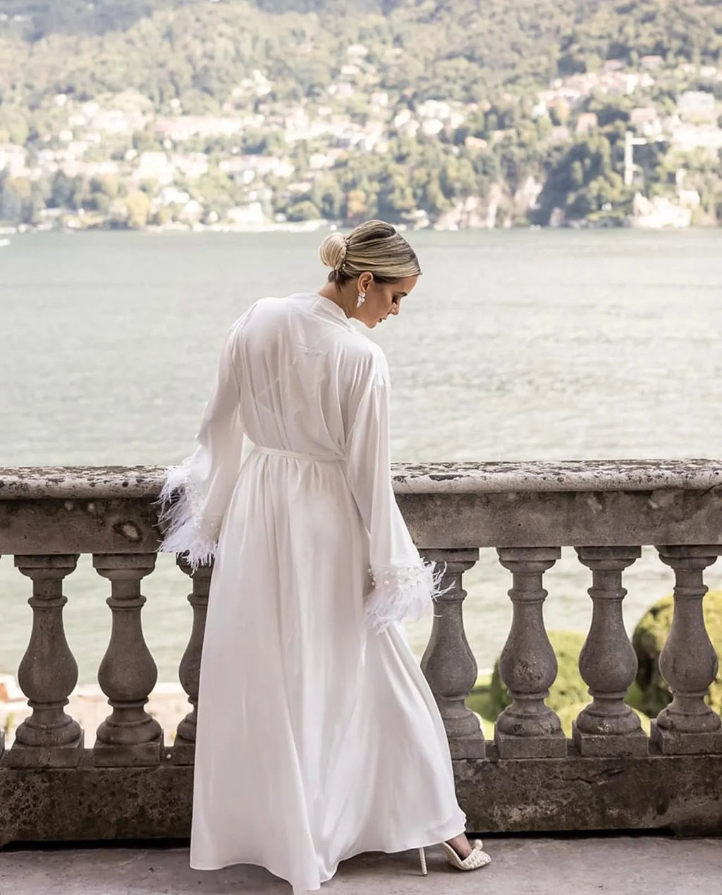 Rimma Long Silk Bridal Robe