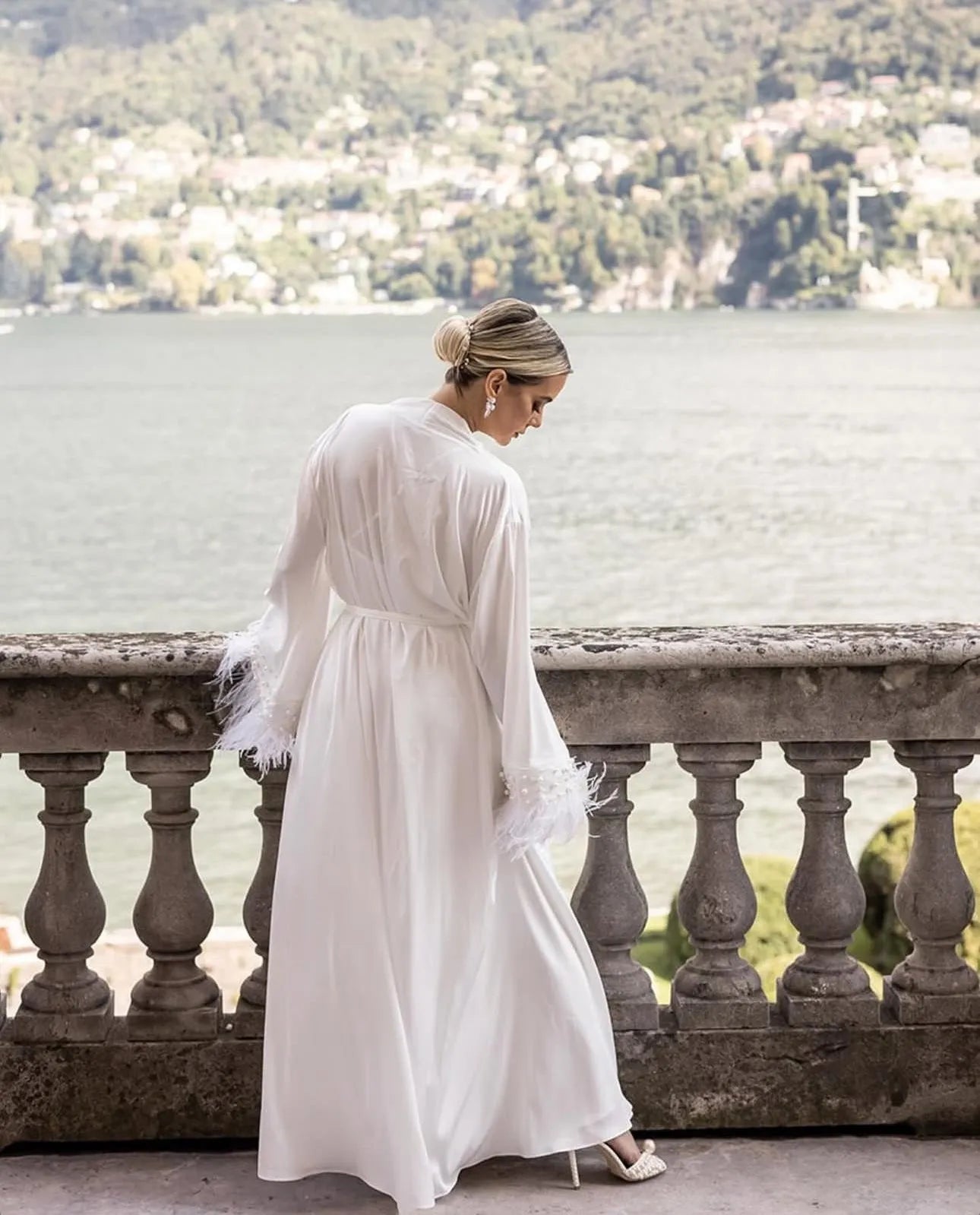 Rimma Long Silk Bridal Robe