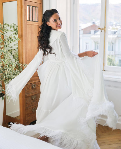 MIKAELA Silk Bridal Robe