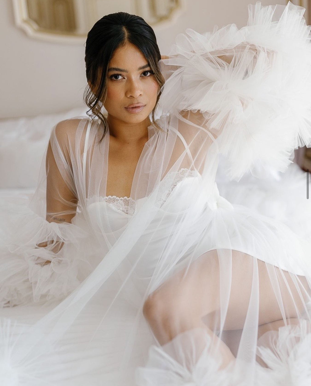 Kelsey Tulle Bridal Robe