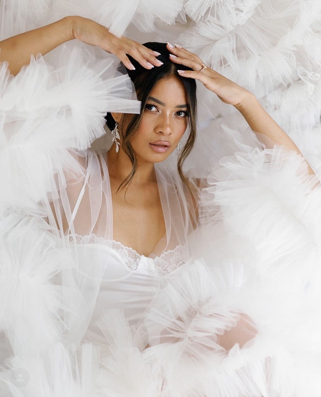 Kelsey Tulle Bridal Robe