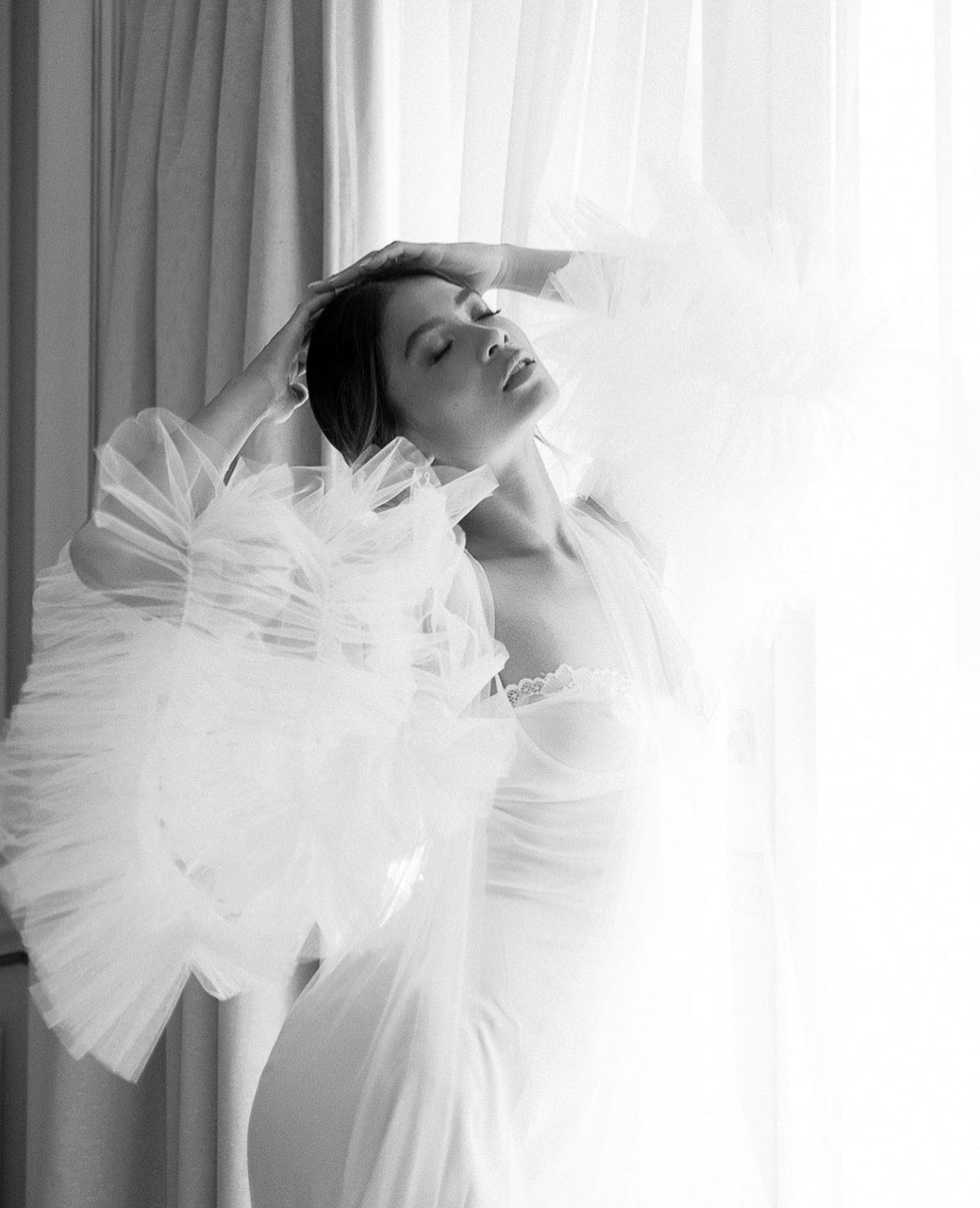 Kelsey Tulle Bridal Robe