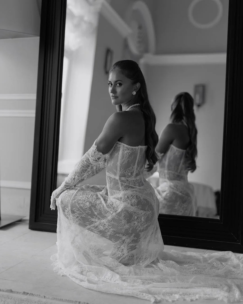 AMALIA Lace Slip Dress