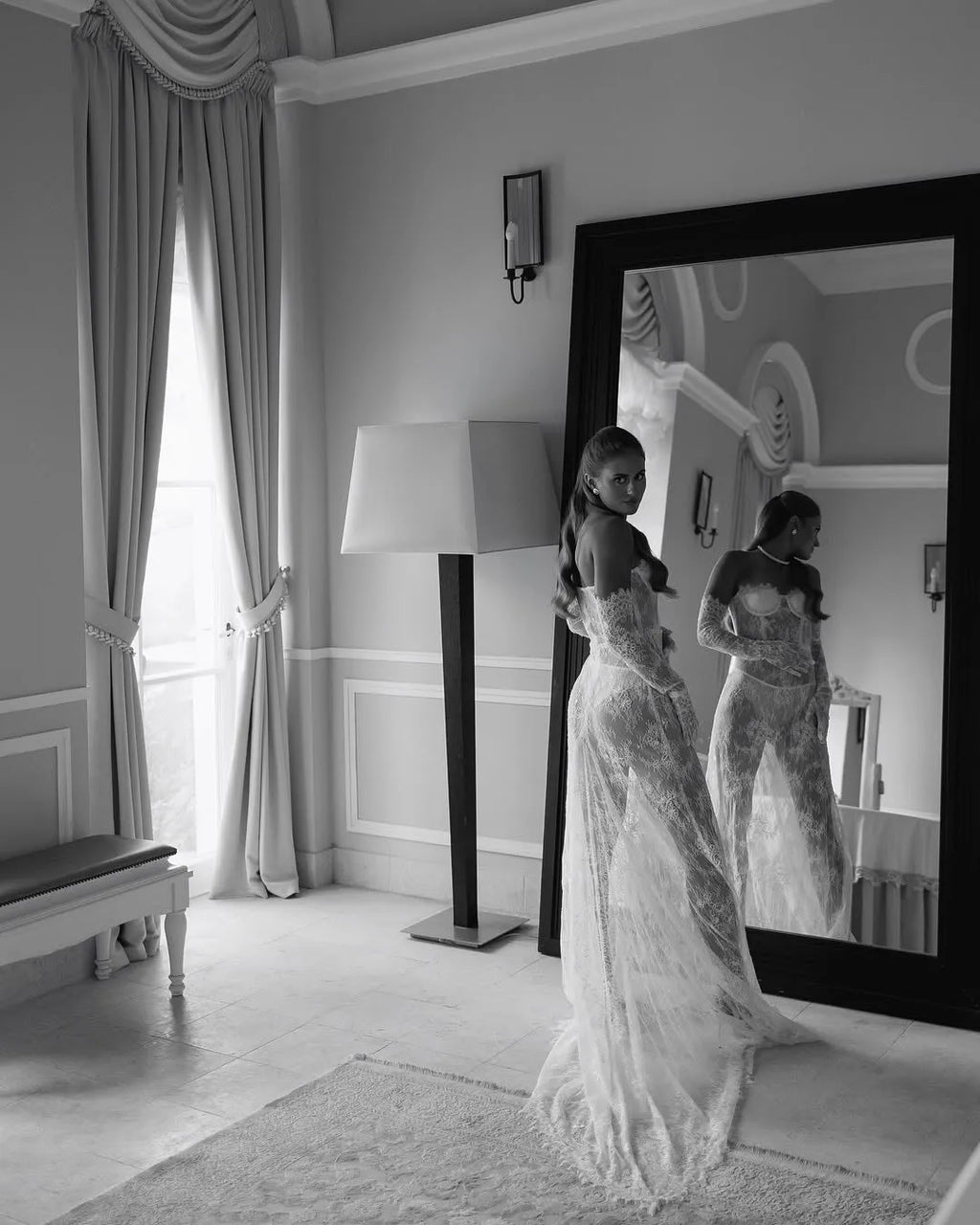 AMALIA Lace Slip Dress