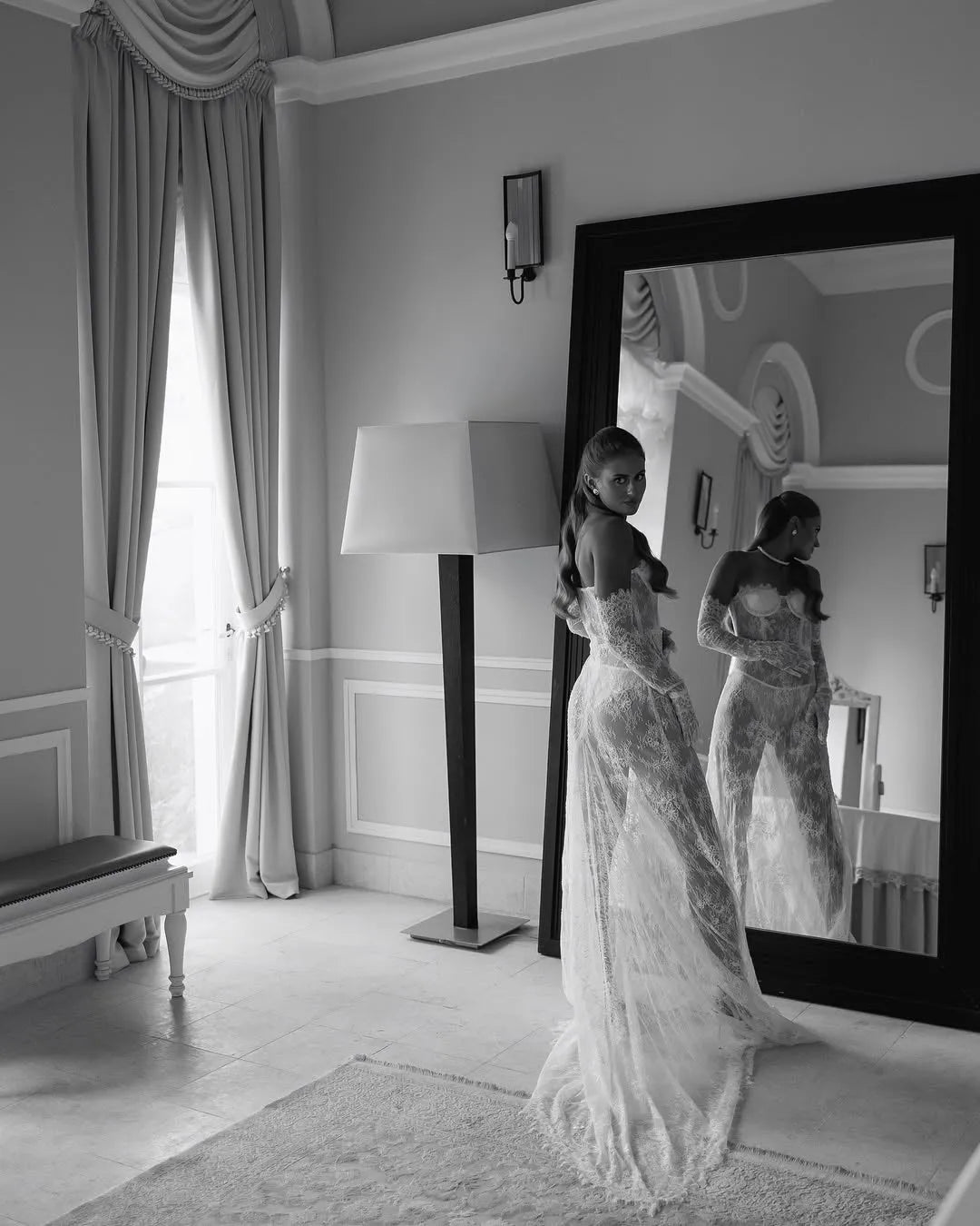 AMALIA Lace Slip Dress