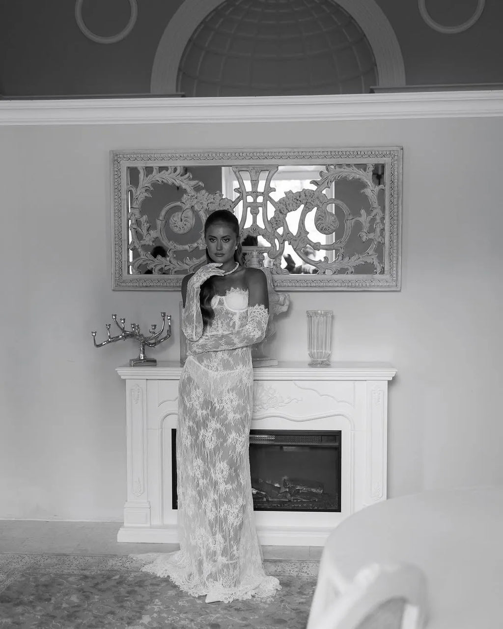 AMALIA Lace Slip Dress