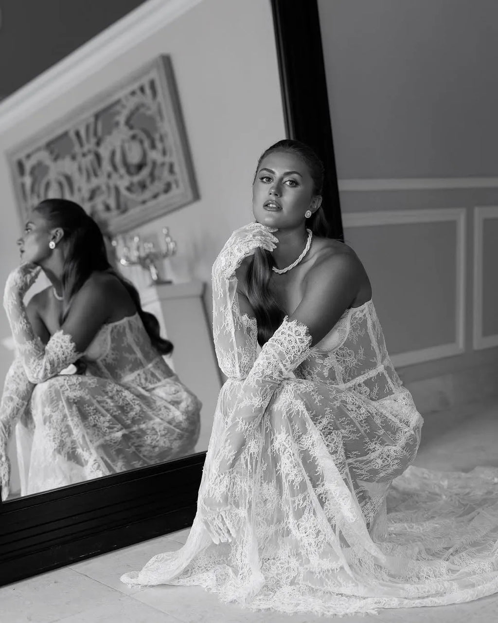 AMALIA Lace Slip Dress