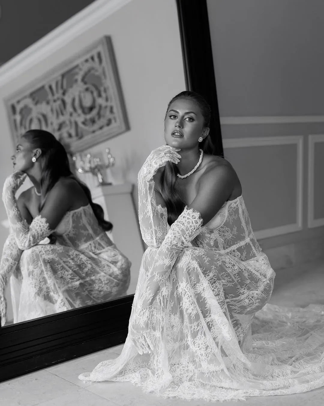 AMALIA Lace Slip Dress