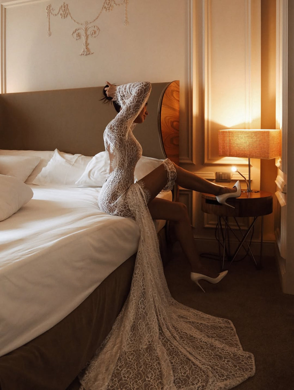 AMALIA Lace Bridal Robe