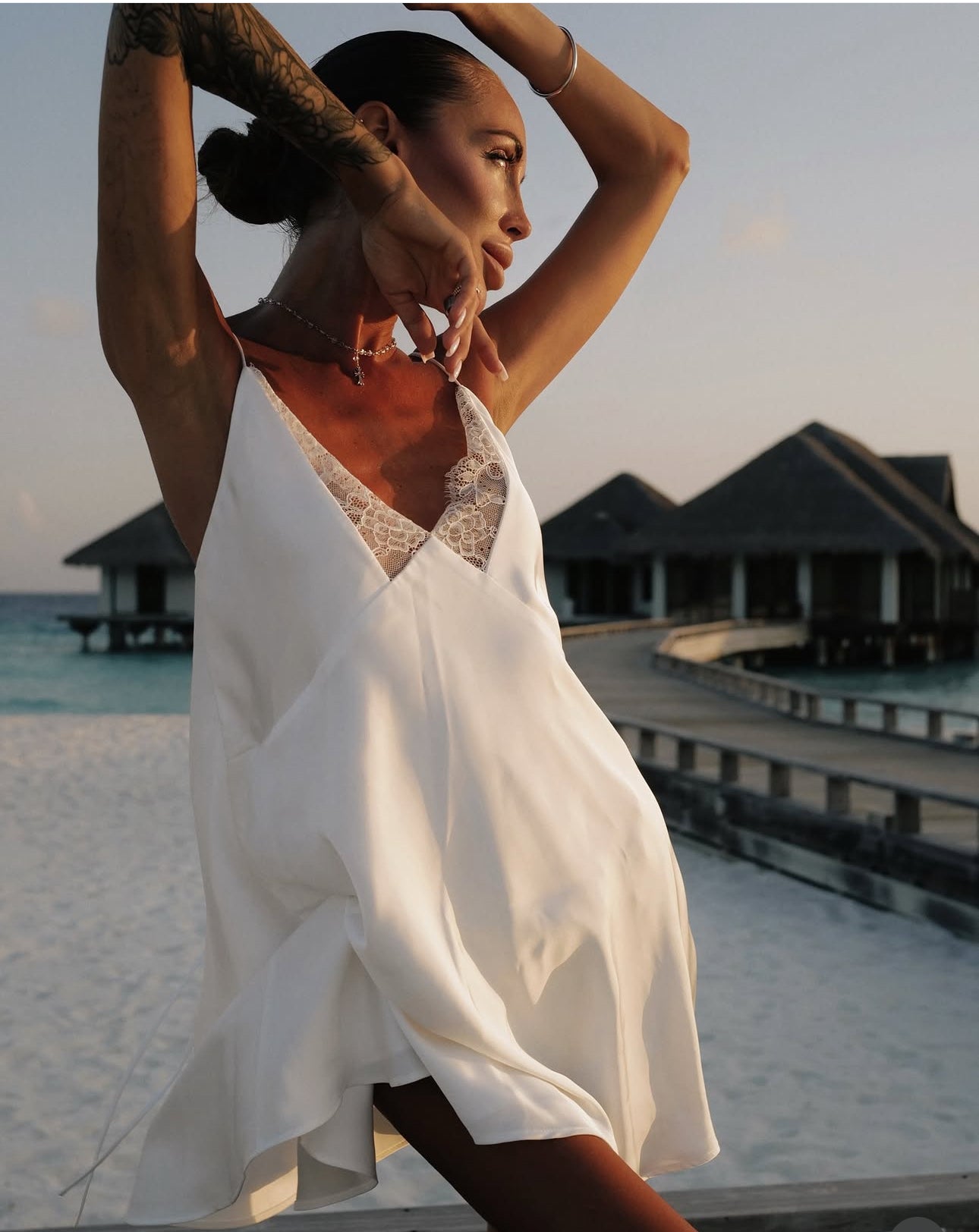 DANA silk slip dress