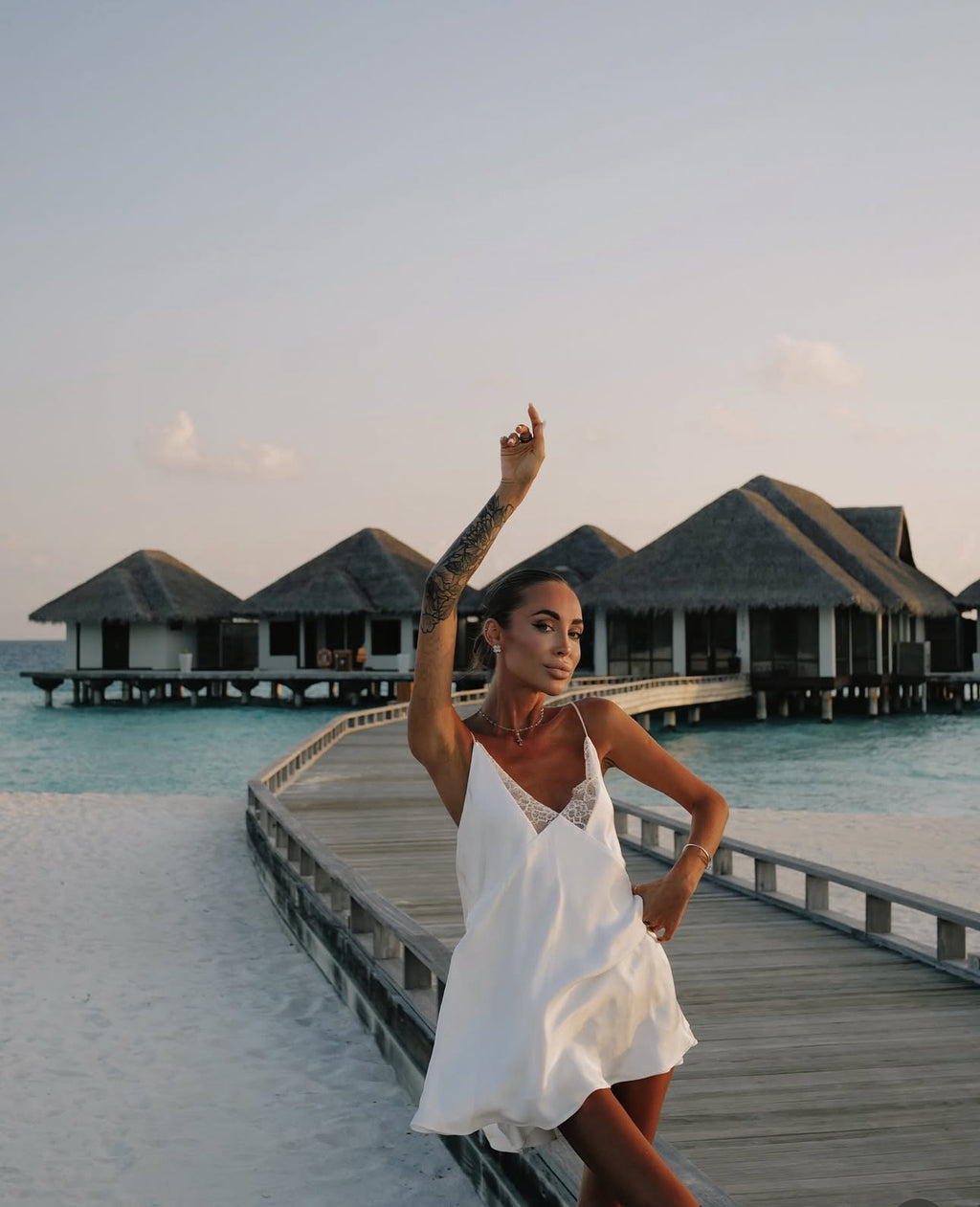 DANA silk slip dress