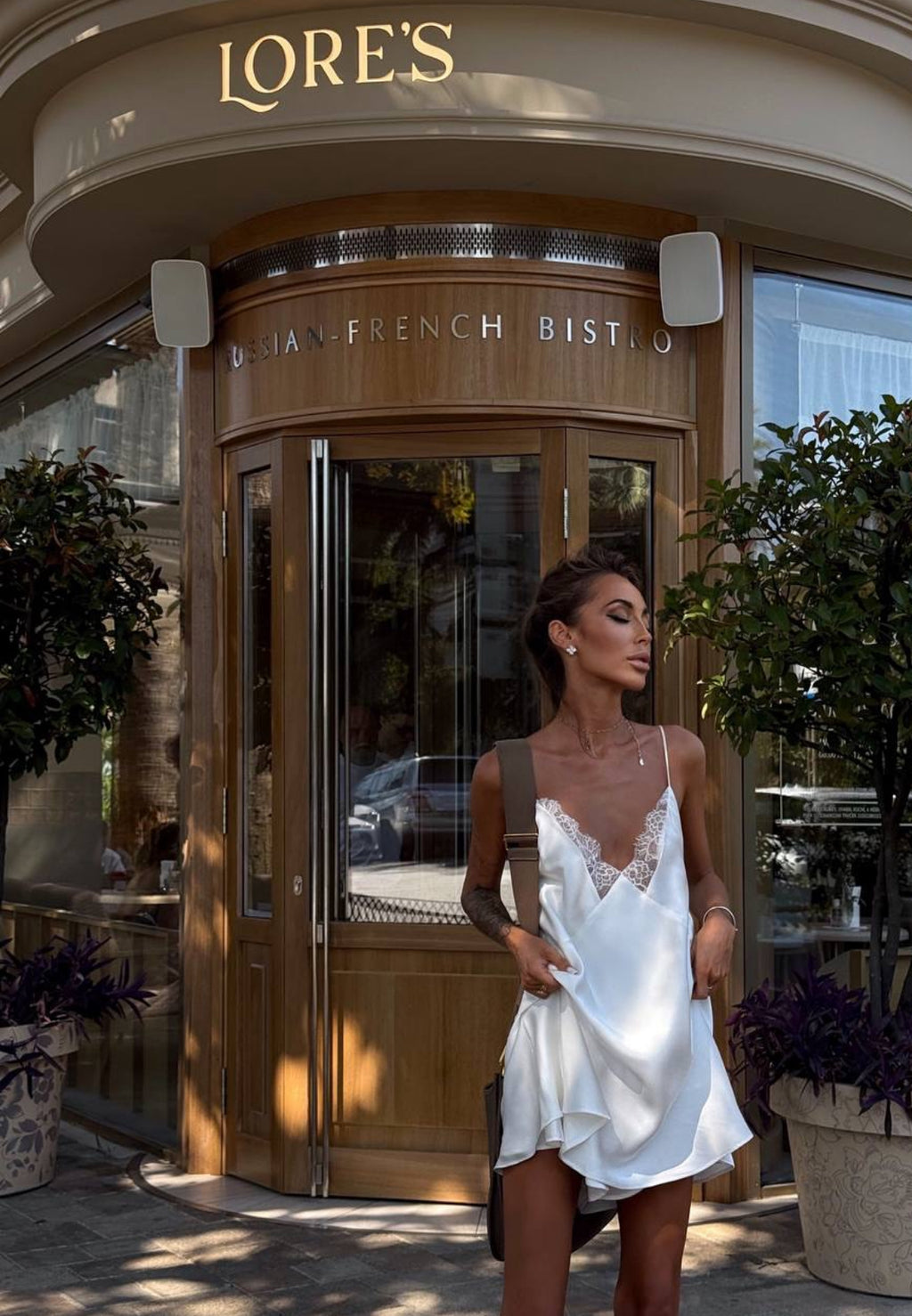 DANA silk slip dress