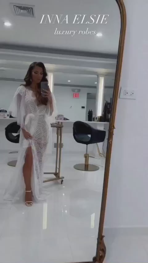 FIORENTINA lace bridal robe