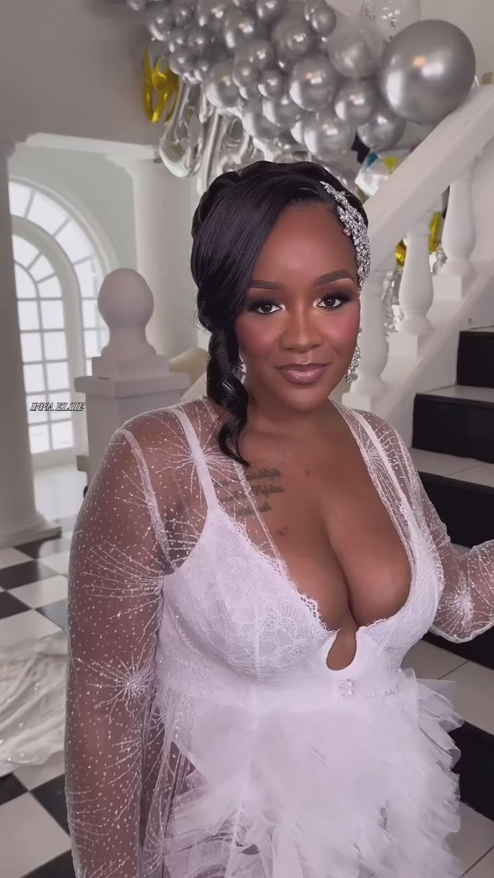 VIVIANA Shiny Bridal Robe