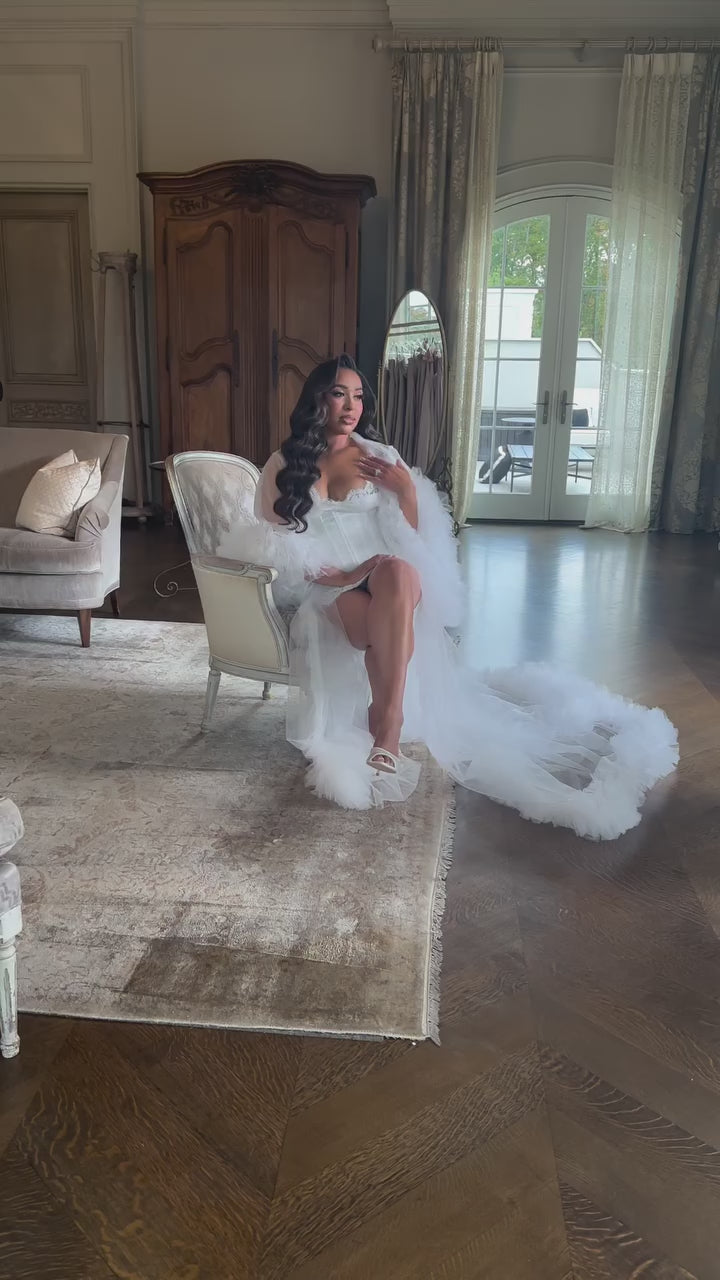 RISSA luxury tulle robe