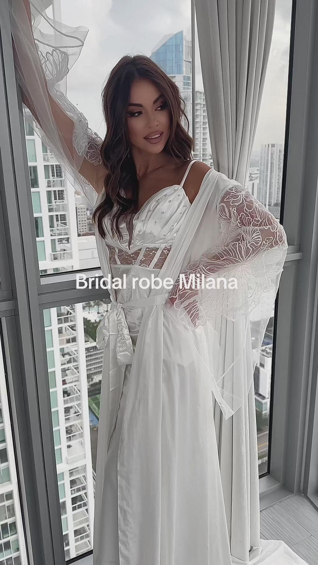 MILANA Silk Bridal Robe