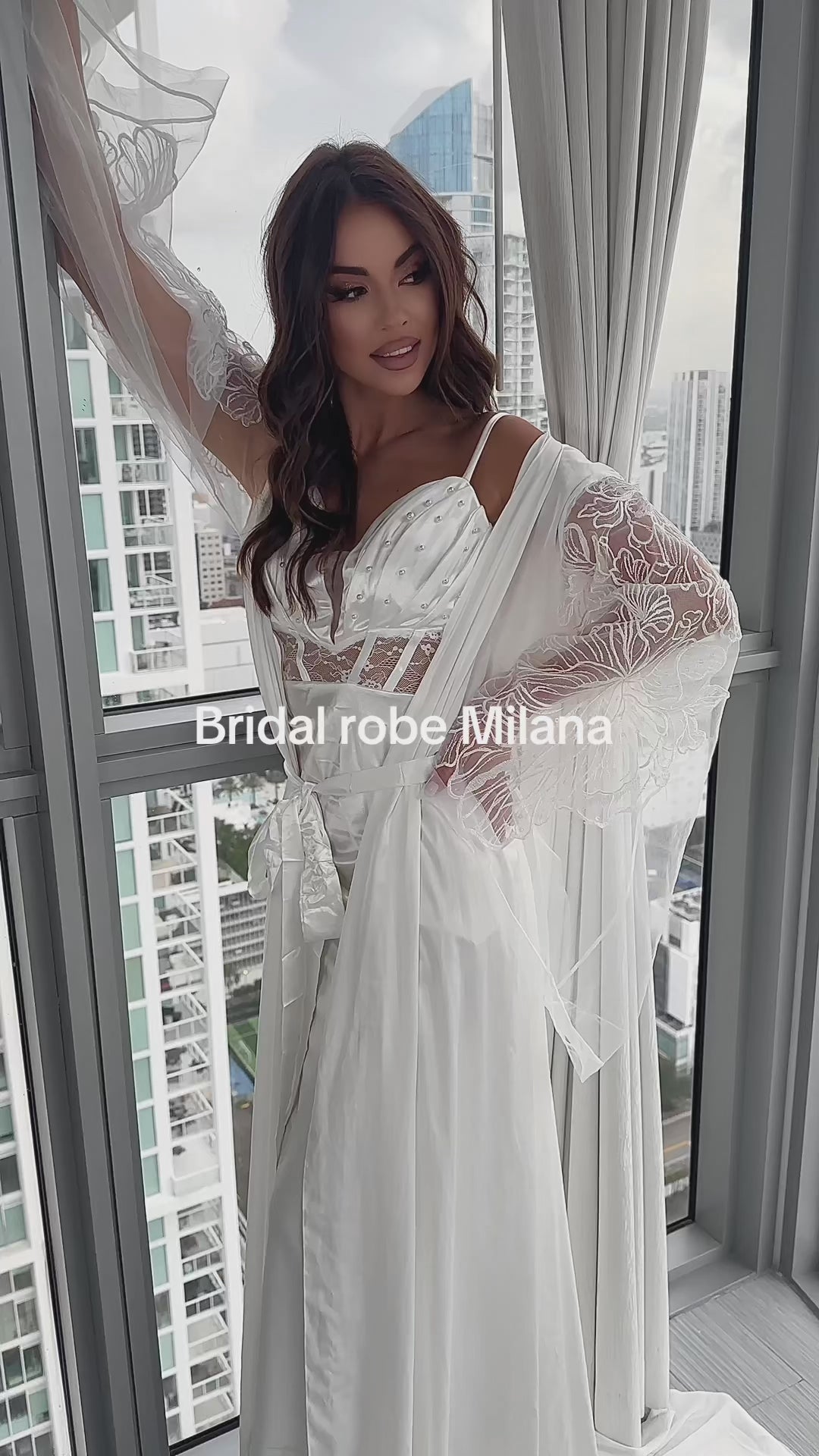 MILANA Silk Bridal Robe