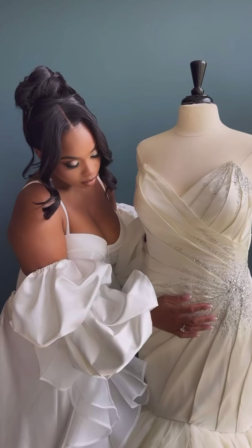 DOLCE Luxury Bridal Robe Cape