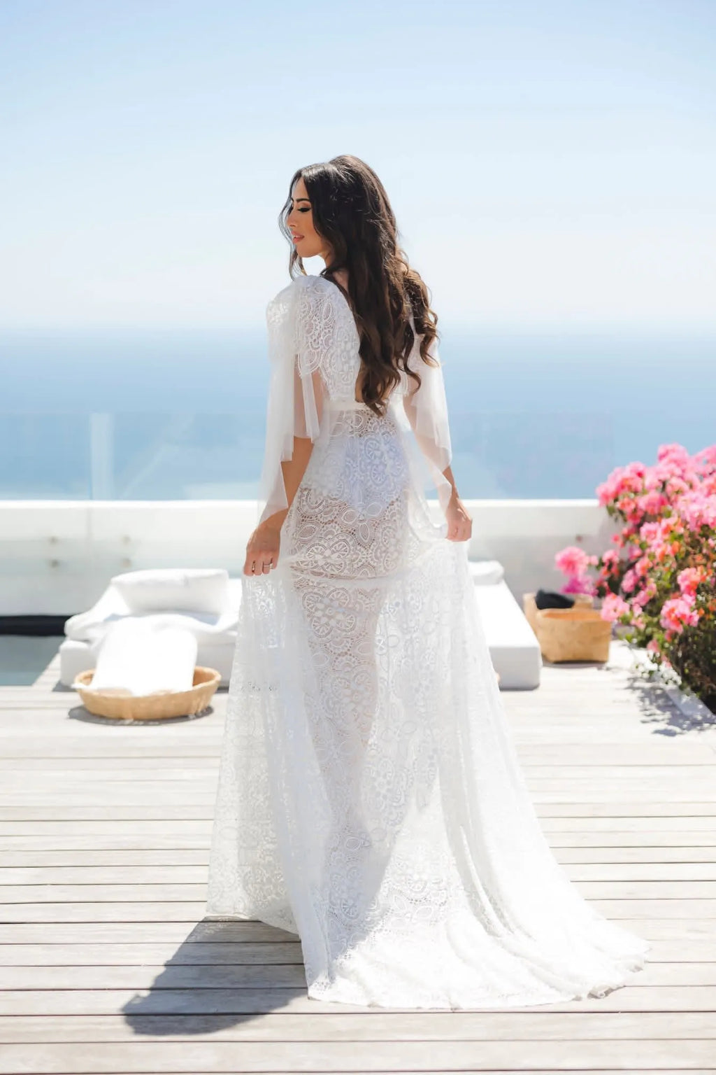 FIORENTINA lace bridal robe
