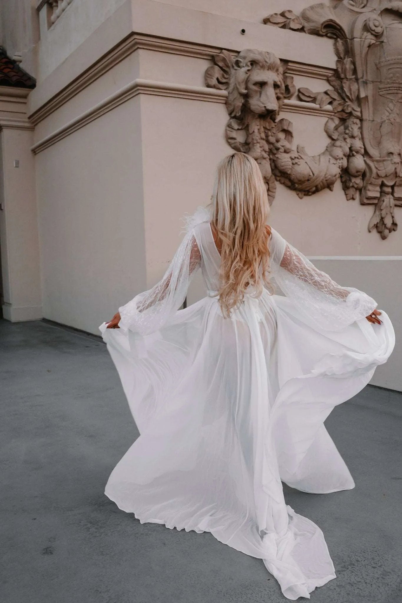 KAMILA Chiffon Bridal Robe